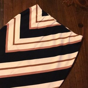 Ann Taylor Striped Ponte Pencil Skirt